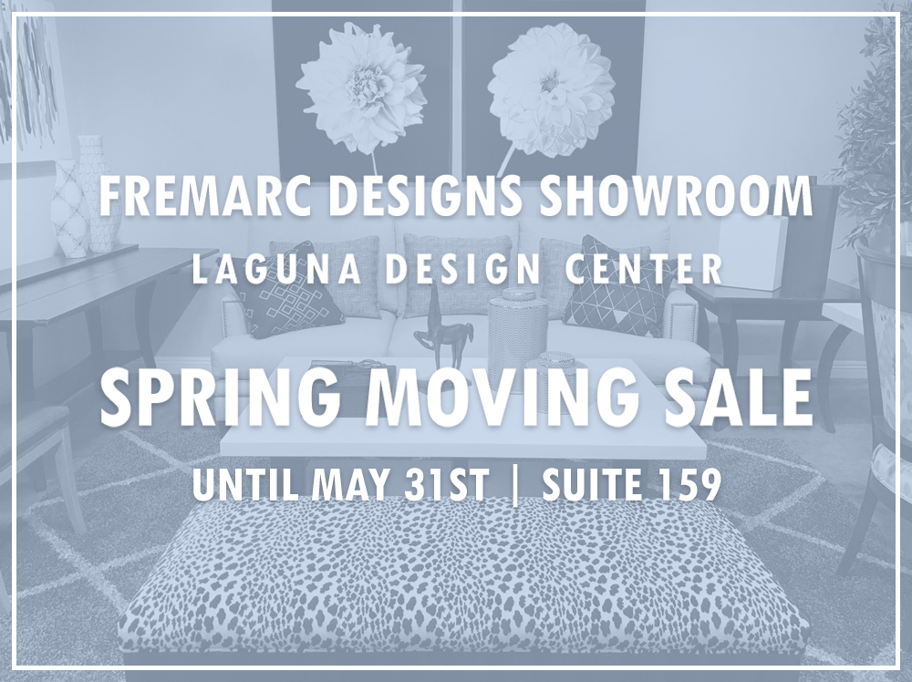 Fremarc Designs Showroom Spring Moving Sale - News from Laguna Design Center