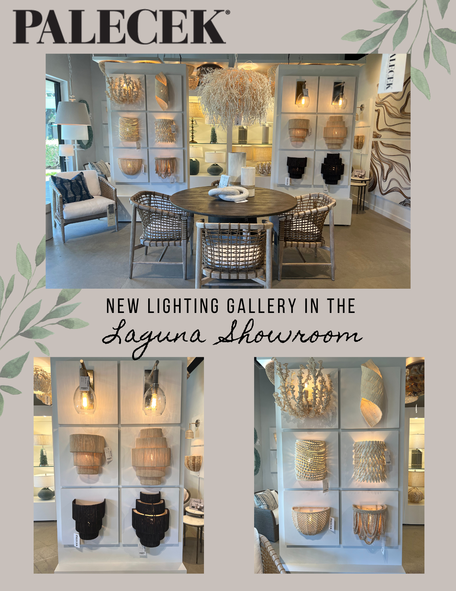 PALECEK – New Lighting Gallery - News from Laguna Design Center