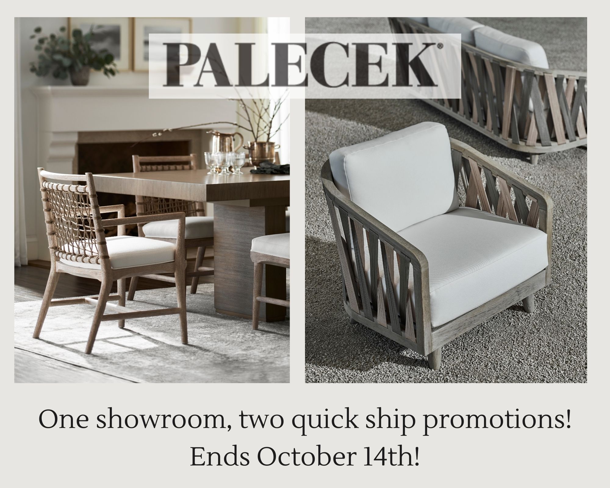 Get Ready for the Holidays with Quick Ship Promotions from the PALECEK Showroom - News from Laguna Design Center