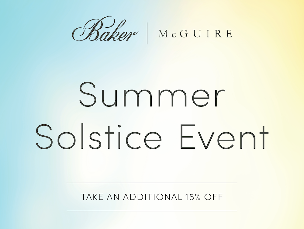 Join us for our Summer Solstice Event at Baker | McGuire - News from Laguna Design Center