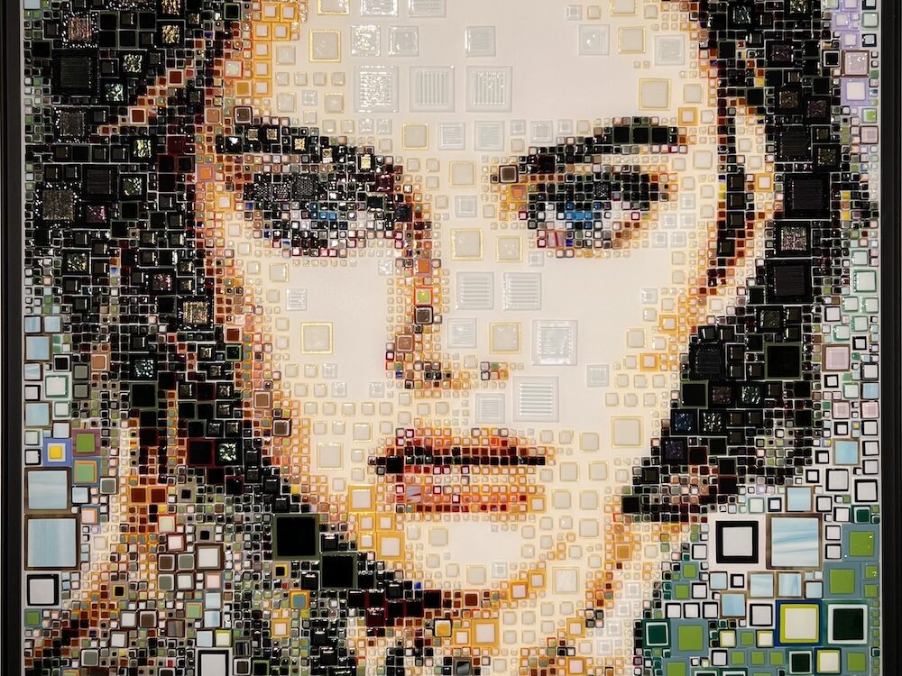 Related News Article - Glass Mosaic Portrait “Oula” by Isabelle Scheltjens at Markowicz Fine Art