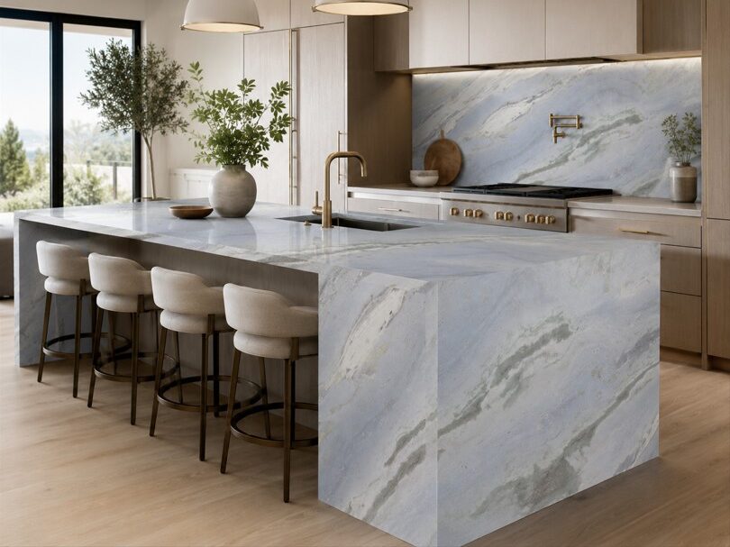 Related News Article - New Arrival: Crystal Blue Quartzite at Trendy Surfaces